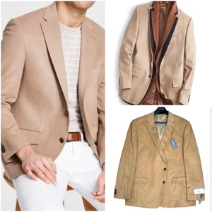 Michael Kors Mens Classic fit Sport Coat Blazer 54R Tan Solid Cashmere New NWT - Picture 1 of 7