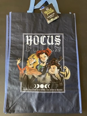 Sacola tote reutilizável Disney Hocus Pocus/Halloween 18,5”x13”.  Bolsa incrível! NOVO!! - Imagem 1 de 4