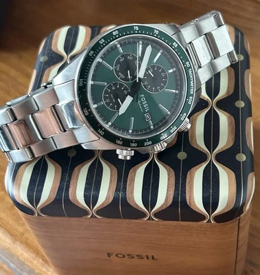 Reloj de cuarzo Fossil para hombre autocross esfera verde - BQ2878 Foto 1 de 4