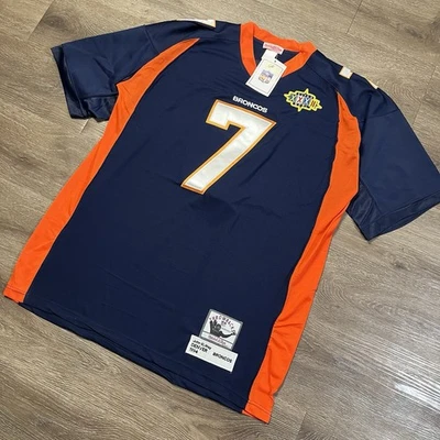 Camiseta deportiva de los Denver Broncos #7 John Elway 1994 Mitchell & Ness Throwbacks NFL talla 54 Foto 1 de 4