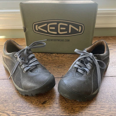 Keen Presidio Zapatos de Senderismo para Mujer 7.5 Gris Cuero Caminar Pista Trail Nubuck Foto 1 de 4