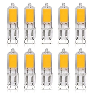 [10 Pack] LED G9 2W T4 20W 25W Replacement JCD Bi-Pin Base 120V 2700K Warm White - Picture 1 of 9