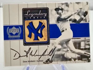 2000 Upper Deck Yankee Legends-Dave Winfield-Legendary Lumber🌟Game Used Bat🌟 - Picture 1 of 11