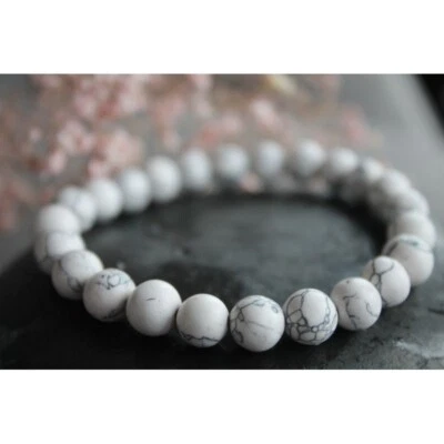 Howlith Perlenarmband Howlitharmband - Bild 1 von 4