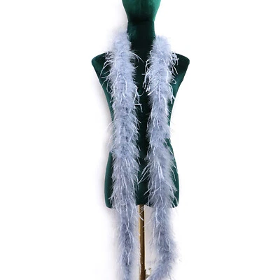 2.0 M Ostrich Feather Boa I Ply Ostrich Trim For Crafts Dance Wedding Costumes - Image 1 of 4
