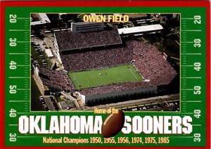 OK, UNIVERSITY OF OKLAHOMA Owen Field Sooners Football CHAMPS HOME 4X6 Postcard