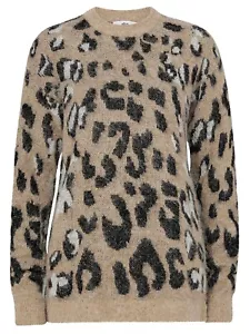 Ellos Ladies Plus Size Wool Blend Beige Knitted Sweater Jumper UK Sizes 20-26 - Picture 1 of 4