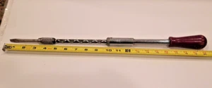 Destornillador bomba trinquete espiral Stanley Yankee Vintage Nº 130A con 1 broca plana - Imagen 1 de 6
