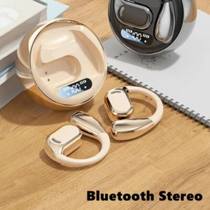 For iPhone 16/15/14/13/12 Pro Max Bluetooth Earbuds Sports Earhook Gym Headsets - Picture 1 of 14