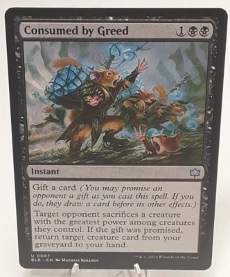MTG - Bloomburrow - Consumed by Greed - #0087 - Near Mint - Image 1 of 4