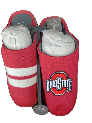 Zenzee Ohio State Buckeyes Size 9-9.5 Clog Slippers House Shoes Cover