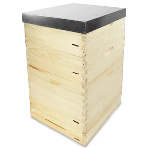 Dadant US 12 Beute Weymouthskiefer -3 Zarge+36 Rähmchen+Absperrgitter APIFORMES  - Bild 1 von 7