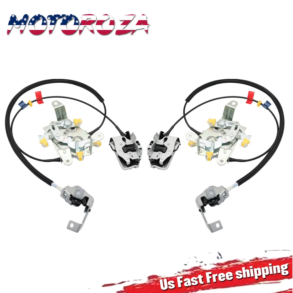 L&R Rear Door Latch Lock Cable Extended Cab For 99-07 Ford F250 F350 Super Duty - Image 1 of 4