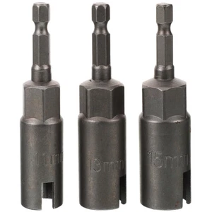 3 Stück Mutternschlüssel Schlitz Flügelmutter Bohrer 1/4 Zoll Stangensockel - Bild 1 von 12