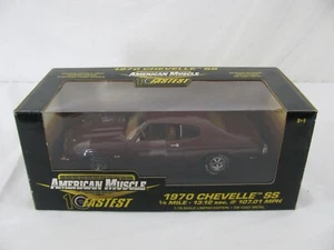 Ertl American Muscle 10 Fastest 1/18 Diecast Maroon 1970 Chevelle SS #32758 NOS - Picture 1 of 12