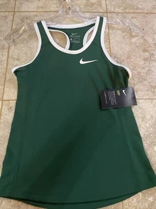 NIKE Girl’s Green Tank Tee Dri Fit Size M / 836318-342 Brand New  - Picture 1 of 5