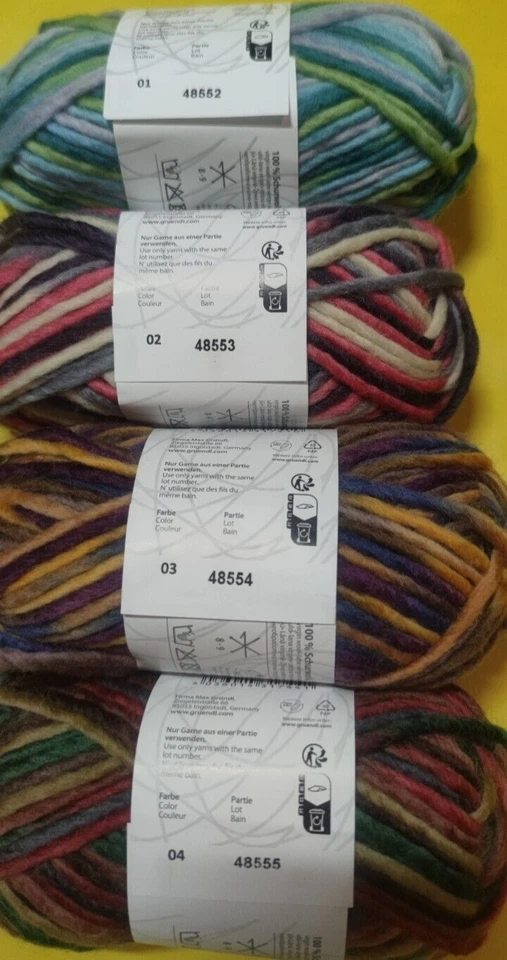 Filzwolle print (Happy Hobby) 100% Schurwolle; Basteln, Stricken; Häkeln 50g/50m - Bild 1 von 1