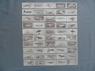 Osborne Set of 50 Modern Aircraft (brown back) 1953 - Very Good - Image 1 of 4