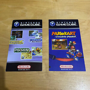 2 X Nintendo Gamecube Gaming 24/7 Poster Smash Bros Mario Kart Harvest Moon