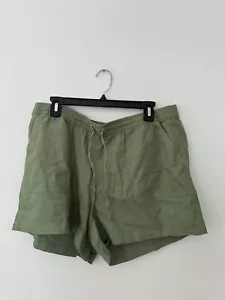 J Crew Leinenshorts Damen grün Gr. L neu - Bild 1 von 5
