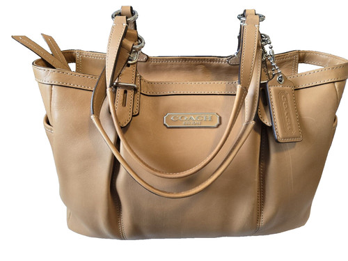 Borsa a mano Coach Hampton Laguna in pelle F1077 F15147