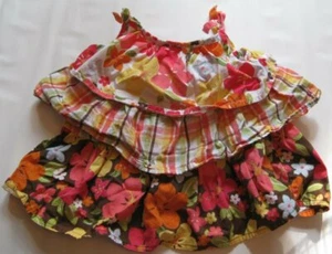 Girls Gymboree Aloha Sunshine Tiered Ruffle Tank Top Shirt Size 5 - Picture 1 of 3