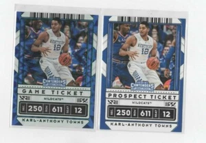 Contenders 2020 Karl-Anthony Towns Green Foil Explosion Game Ticket #12 PROSPECT - Bild 1 von 1