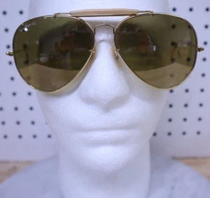 Auténtico De Colección RayBan B&L Aviator 50 Aniversario 1987 The General Raro 62[]14 U - Imagen 1 de 17