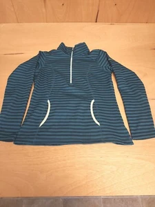 Columbia Half Zip Fleece Green Lined Lightweight Jacket Women's Size Small - Picture 1 of 10