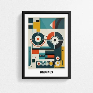 Bauhaus Style Masterpiece: Stunning Poster Print for Modern Interiors Wall Decor - Picture 1 of 13