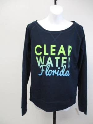 NEW Clear Water FL Florida Womens Size L Large Black  Sweatshirt - Изображение 1 из 4
