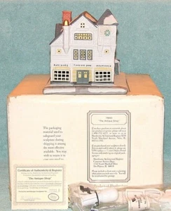 Hawthorne 79843 - "Antique Store", Rockwell's Christmas in Stockbridge 1993, COA - Picture 1 of 11