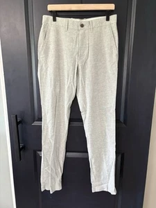 J Crew Men’s Pants Trousers Light Green Straight Chino Linen Blend 31 X 32 - Picture 1 of 15