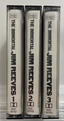 Jim Reeves Immortal 3 Cassette Tape Set Reader's Digest Country Music Vintage - Image 1 of 4