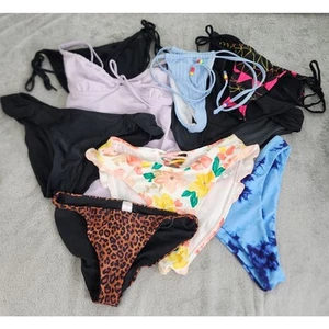 Beach Bunny Bundle Lot of 9 Pieces Mixed Brands Womens XS/S Swim Bikini Summer - Picture 1 of 19