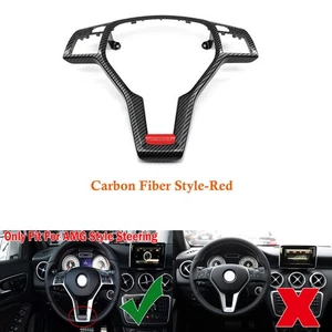 Steering Wheel Frame Cover Trim For Mercedes-Benz W117 CLA45 C218 AMG 2012-2014 - Picture 1 of 8