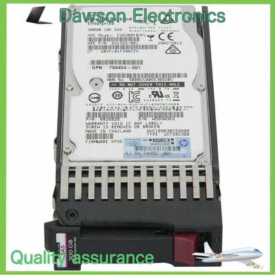 730709-001 641552-001 E2D55A 300GB HP MSA 2.5" 10K 6G DP SAS HDD Hard Drive New  - Image 1 of 3
