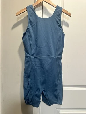 Fabletics Turquiose Athletic Romper Medium  - Image 1 of 4