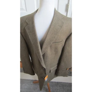 NWT HAGGAR BROWN TWEED 100% LAMBSWOOL SPORTSCOAT  SIZE 42S PERFECT CONDITION - Picture 1 of 6