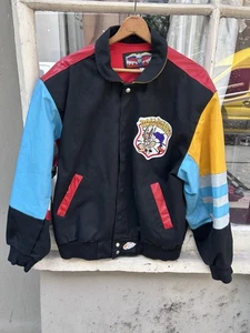 VNTG ‘92 MADE IN USA JEFF HAMILTON ROAD RUNNER LEATHER JACKET MEDIUM- 25x25 - Picture 1 of 12
