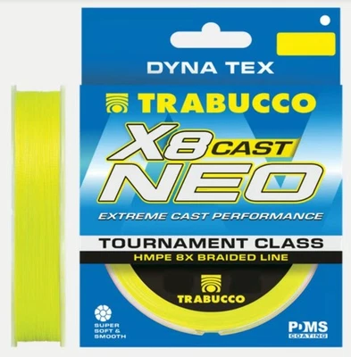 TRECCIATO PESCA  8 FILI TRABUCCO NEO X8 CAST 300 MT FILO SPINNING EGI EGING PE - Imagen 1 de 2