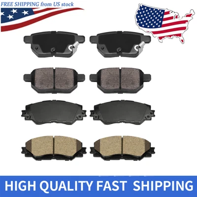 Pastillas de freno delanteras traseras de cerámica para Toyota Corolla 2019 2018 2017 2016-2009 Foto 1 de 2