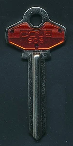 SC-6 SCHLÜSSELROHLING SCHLÜSSEL ROT KUNSTSTOFFHÜLLE - Bild 1 von 1