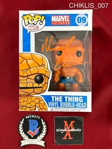 Michael Chiklis signed Marvel Universe The Thing Vaulted Funko Pop #09 Beckett - Picture 1 of 8