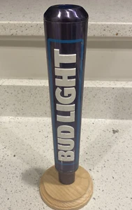 Bud Light Aluminum Logo Beer Tap Handle 12” Tall Free Stand Included - Picture 1 of 6