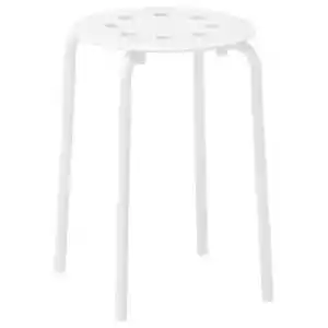 IKEA Stool Marius stackable Kitchen Breakfast Bar Dining Stool WHITE or BLACK - Picture 1 of 8