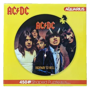 Rompecabezas redondo AC/DC Highway To Hell 450 piezas disco de imagen rompecabezas con Bon Scott - Imagen 1 de 4