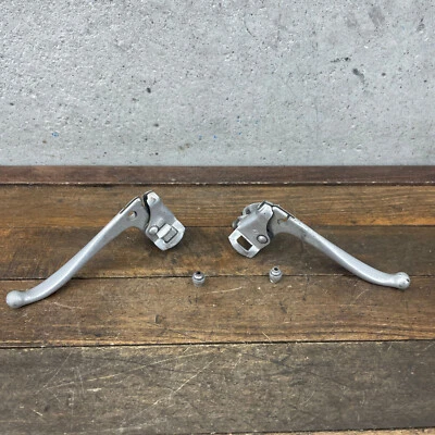 Palancas de freno Old School BMX barra plana aleación años 70 80 Cruiser Klunker plata MTB A3 Foto 1 de 4