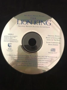 The Lion King CD Original Motion Picture Soundtrack  Disc Only - Picture 1 of 1