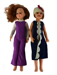 1971 Ideal Puppe Vintage 70er Jahre schließende Augen große Menge Mädchen kurze rote Haare - Bild 1 von 12